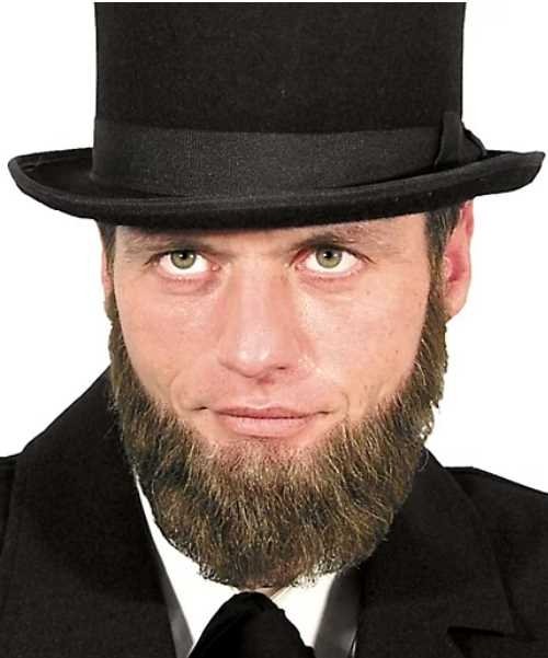 Sztuczna broda Lincoln realistyczny zestaw do charakteryzacji