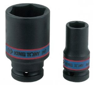 NASADKA KRÓTKA UDAROWA CIENKOŚCIENNA 1/2'' 16mm x 52mm, 6-kąt KING TONY