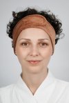 opaska welurowa kosmetyczna w kolorze jasnego brązu