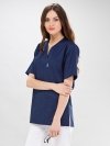 bluza medyczna z krótkim rękawem ANIA  atramentowa