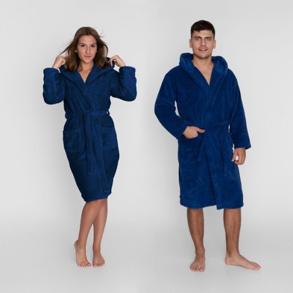 Szlafrok granatowy unisex