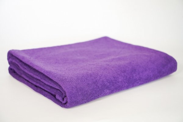 Kocyk frotte ciemny fiolet