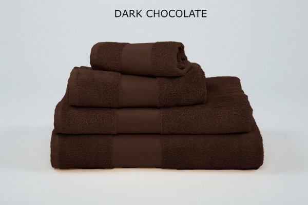 zestaw czekoladowych ręczników
