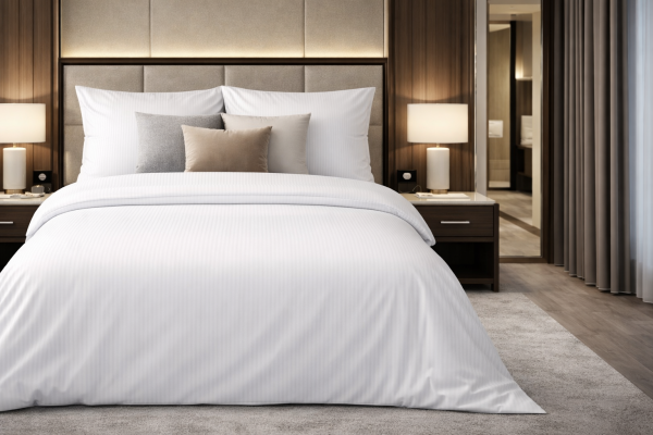 Komplet pościeli hotelowej w paski 0,4 mm