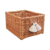Skrzynka z pomponami 28cm - sklep z wiklina - zdjęcia