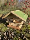 Karmnik dla ptaków (Drewno/Zielony) - sklep z wiklina - zdjęcie