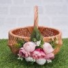 Koszyczek Wielkanocny Baniaczek 20 cm Kwiaty - Sklep z wiklina - zdjęcie