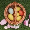 Koszyczek Wielkanocny Bolerek Biały Kwiat 15cm - Sklep z wiklina - zdjęcie 1