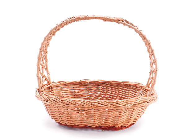 Koszyczek Wielkanocny (Owalny/Kratka/26cm) - Sklep z wiklina - zdjęcie
