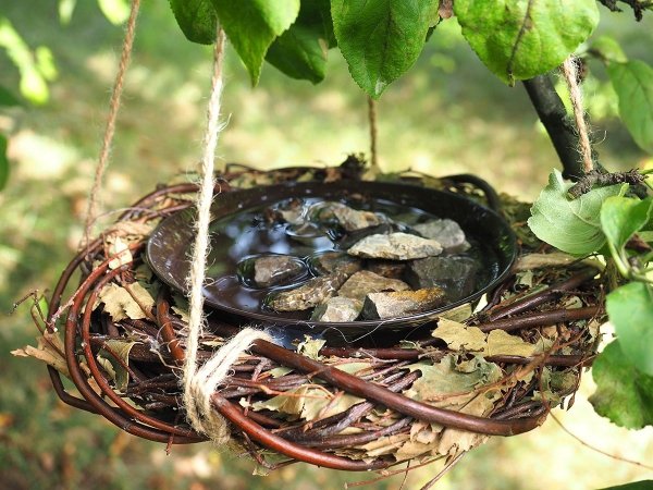 Poidełko dla ptaków Brzozowe - sklep z wiklina - zdjęcie 3