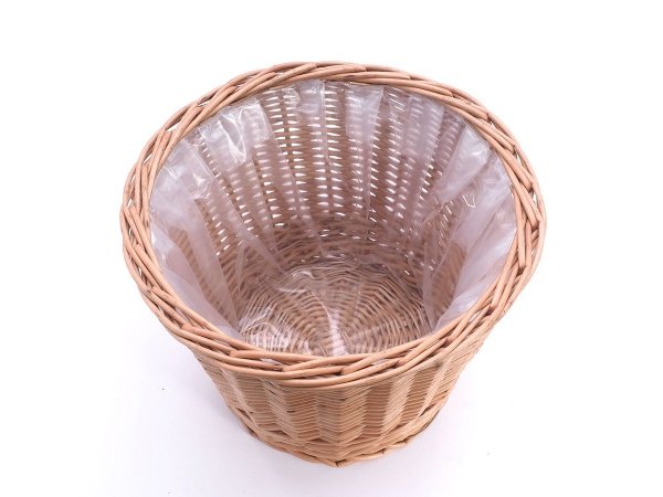 Donica wiklinowa Naturalna 33cm - Sklep z wiklina - zdjęcie 1