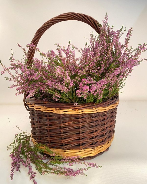 Osłonka na doniczkę z rączką 30cm -  sklep z wiklina - zdjęcie  5