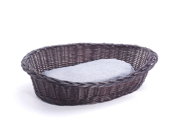  Legowisko dla zwierząt 60 cm (Owalne Wenge) - sklep z wiklina - zdjęcie