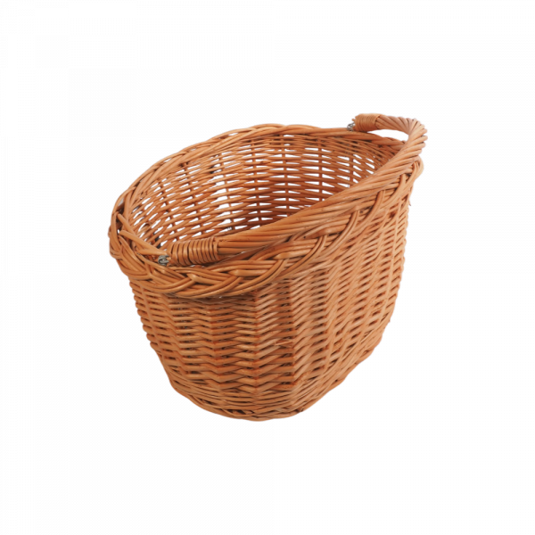 Kosz rowerowy przedni Haki Naturalny - sklep z wiklina - zdjęcie