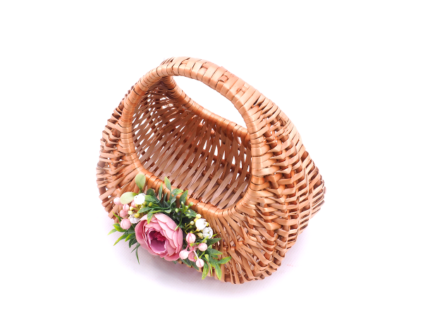 Koszyczek Wielkanocny Ślimak Kwiat 25cm - Sklep z wiklina - zdjęcie 4