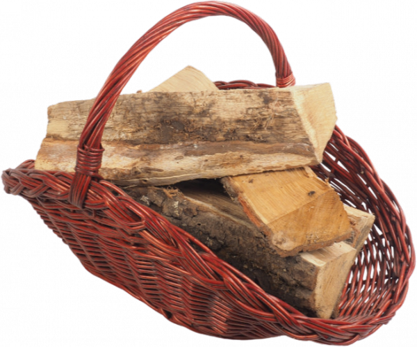 Kosz na drewno do kominka Talerz Wenge 53cm - sklep z wiklina - zdjęcie 3