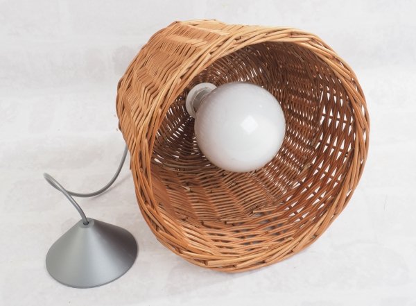 Żyrandol Nowoczesny Naturalny 40 cm - Sklep z wiklina - zdjęcie 1