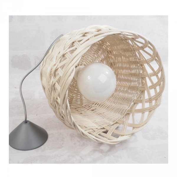 Żyrandol (Biały/38cm) - sklep z wiklina - zdjęcie 1