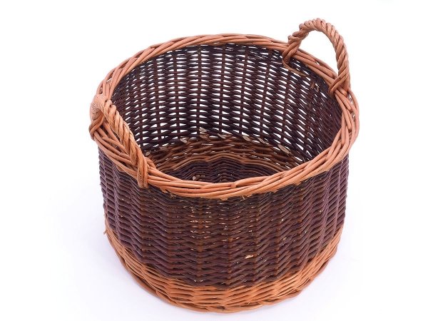 Osłonka na doniczkę z rączkami 35 cm - Sklep z wiklina - zdjęcie 5