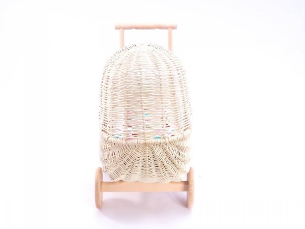 Wózek dla lalek Biały Standard 53cm - Sklep z wiklina - zdjęcie  2