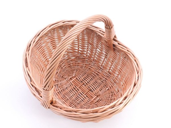 Kosz Wiklinowy Wałkowy Owal 40cm - sklep z wiklina - zdjecie 2
