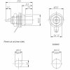 RCA socket red isolated NYS367