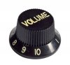Knob guitar Strat style, black 'VOLUME'
