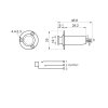 Jack 6,3mm stereo end pin