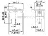Switch rocker MRS101 blue SPST