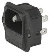 Power jack IEC + fuse Schurter