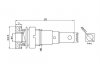 Gniazdo bananowe 4mm czerwone BG5