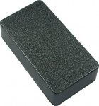 Diecast box alu, black-silver hammertone 1590B