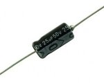 Capacitor 25uF 50V, axial basic