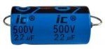 Capacitor 22uF 500V Axial Illinois