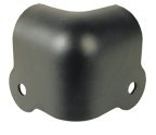 Corner black 2 hole, 18 gauge