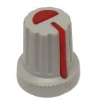 Knob soft GR red