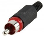 Plug RCA red XSTO Lumberg