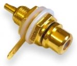 Gniazdo RCA czarne izolowane Vitalco