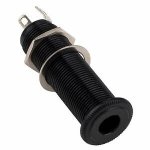 Gniazdo Jack 6,3mm Cylindryczne 155 Switchcraft czarne, gitarowe