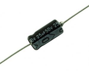 Capacitor 25uF 50V, axial basic