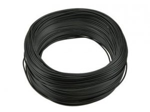 Wire copper black 18AWG (0,75mm2)