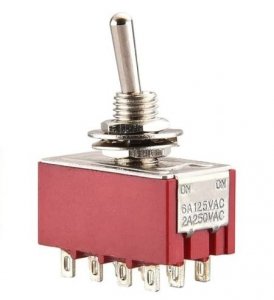 Switch toggle 4PDT M402 mini