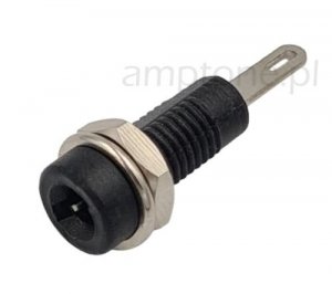 Banana jack 2mm black