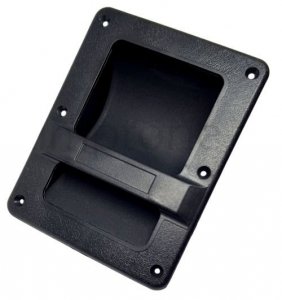 Bar handle, black plastic eco