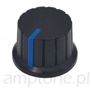 Knob 2025, black/blue (push-on)
