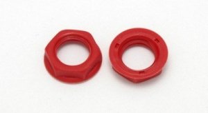 Nut - hex red