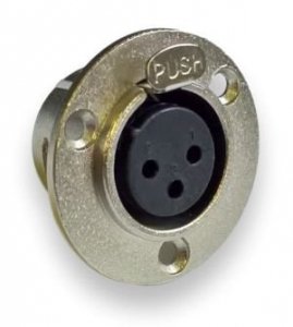 Jack - XLR female 3p Talvico round