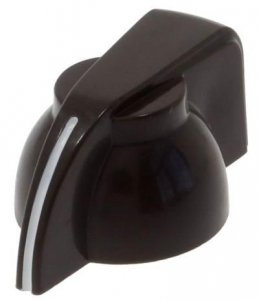 Knob (chicken) dark brown push-on