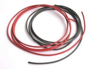 Wire Silicone solid 22AWG (0,5mm2) red