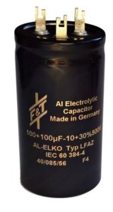 100uF+100uF 500V F&T
